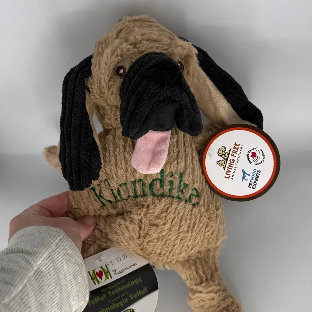 Hugglehounds Dog Squeaker Plush Toy length 15 inches Knottie living free